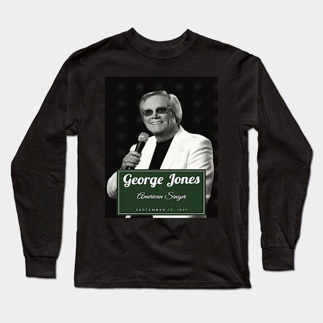 George Jones Long Sleeve T-Shirt by chelinbroga